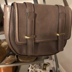 Gray crossbody bag
